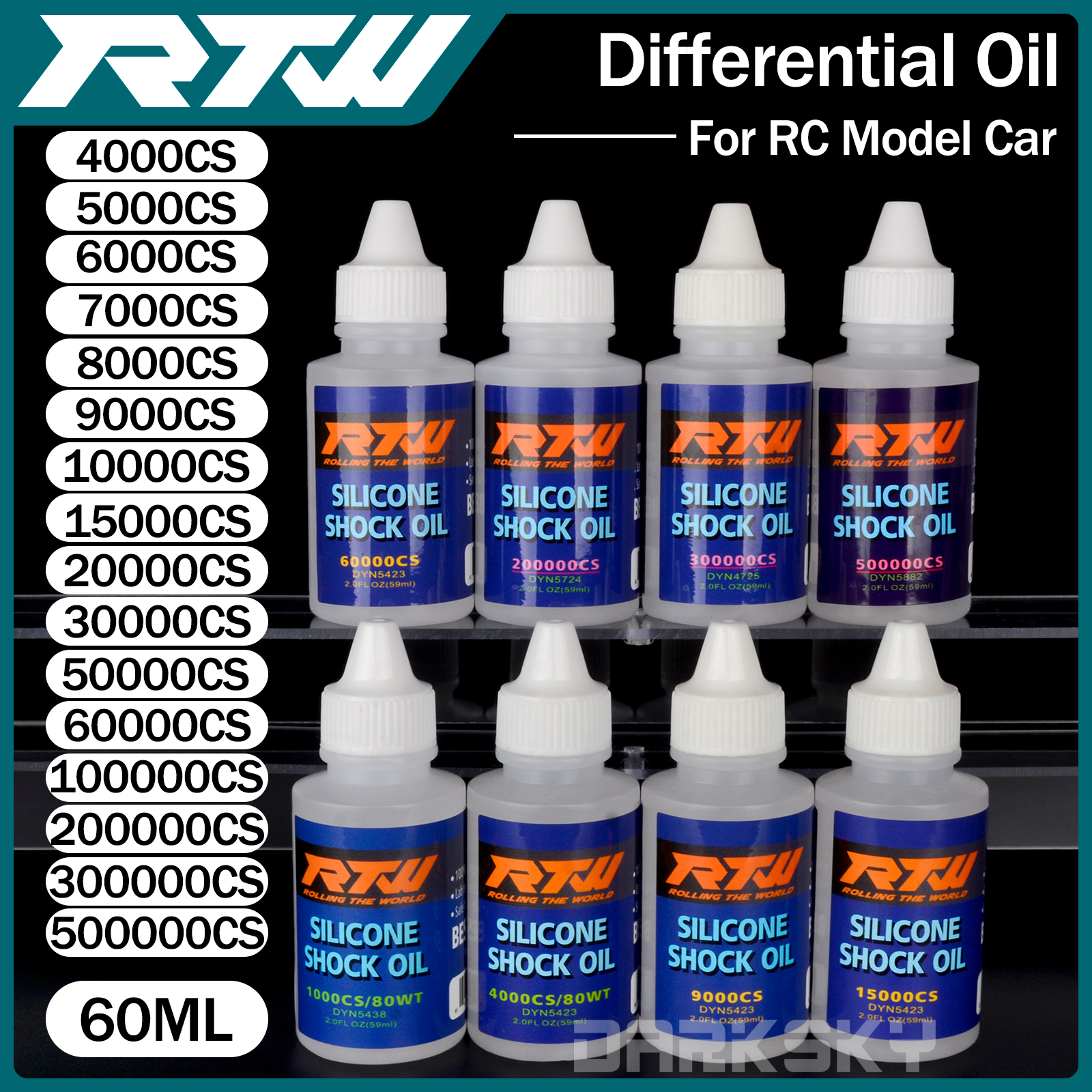 Rc Hobby Store - RTW Differential Oil 59ml 1000CS -