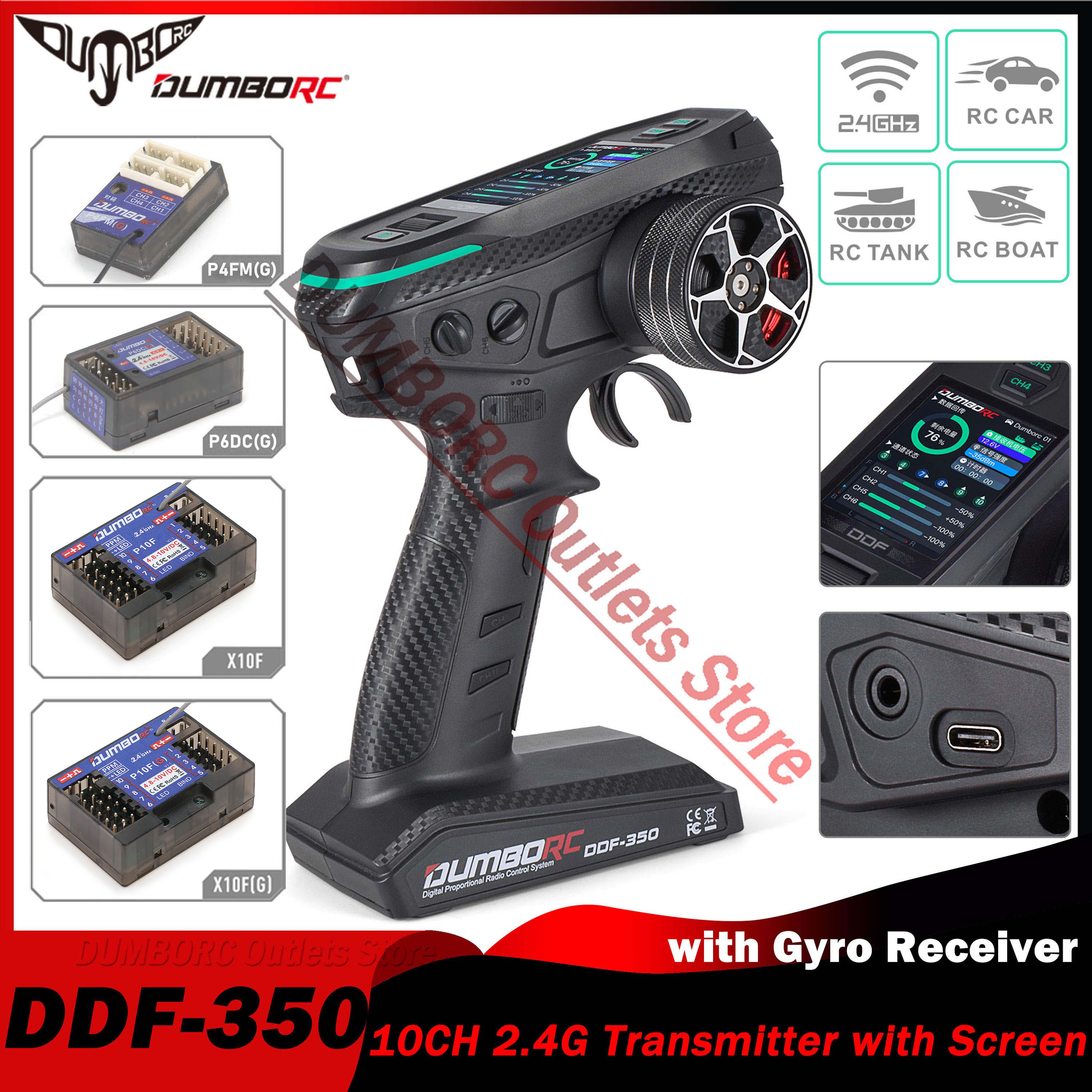 Rc Hobby Shops - DUMBORC DDF-350 10CH RC Remote Controller