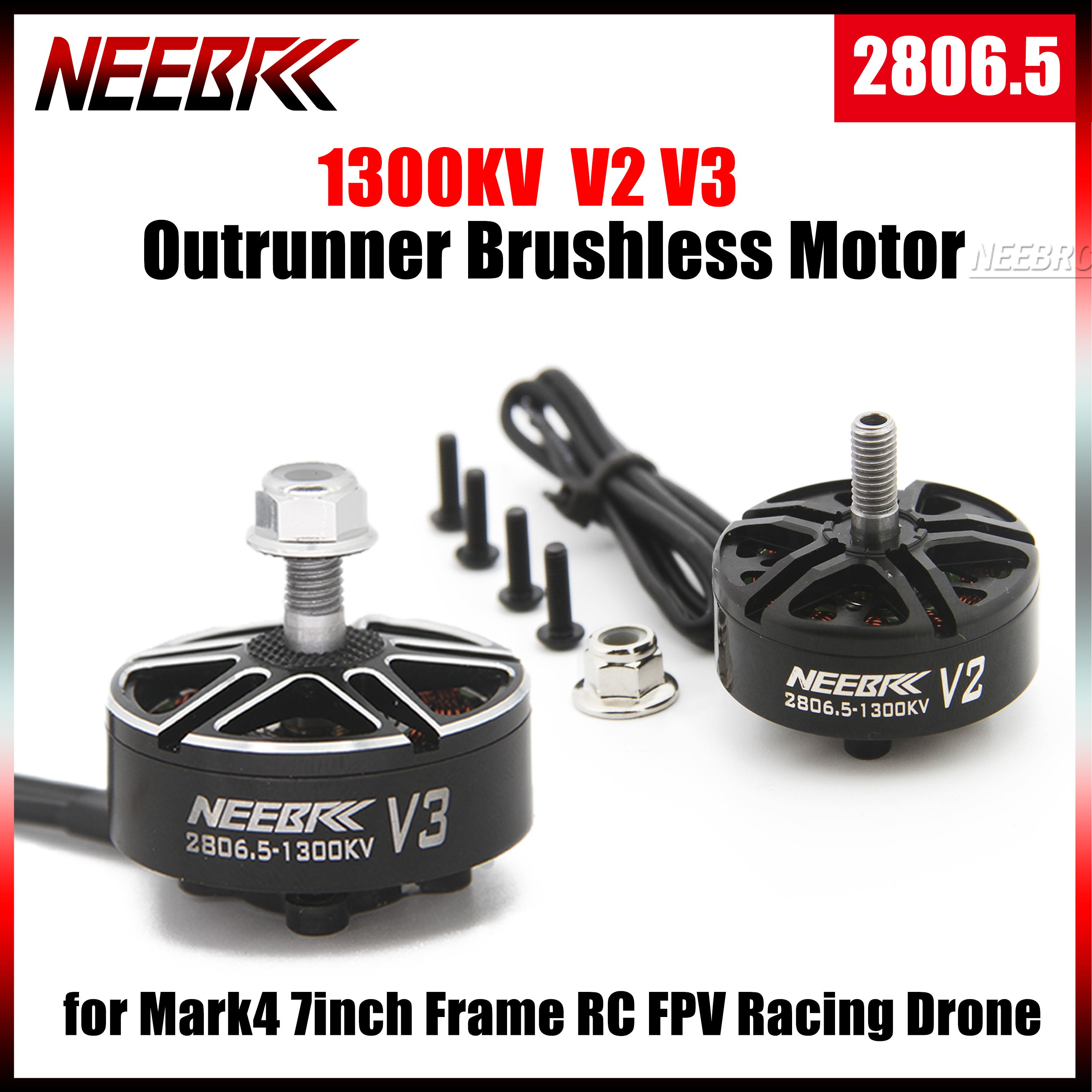 Rc Plane Hobby Zone - 1/4PCS NEEBRC 2806.5 1300KV Outrunner Brushless