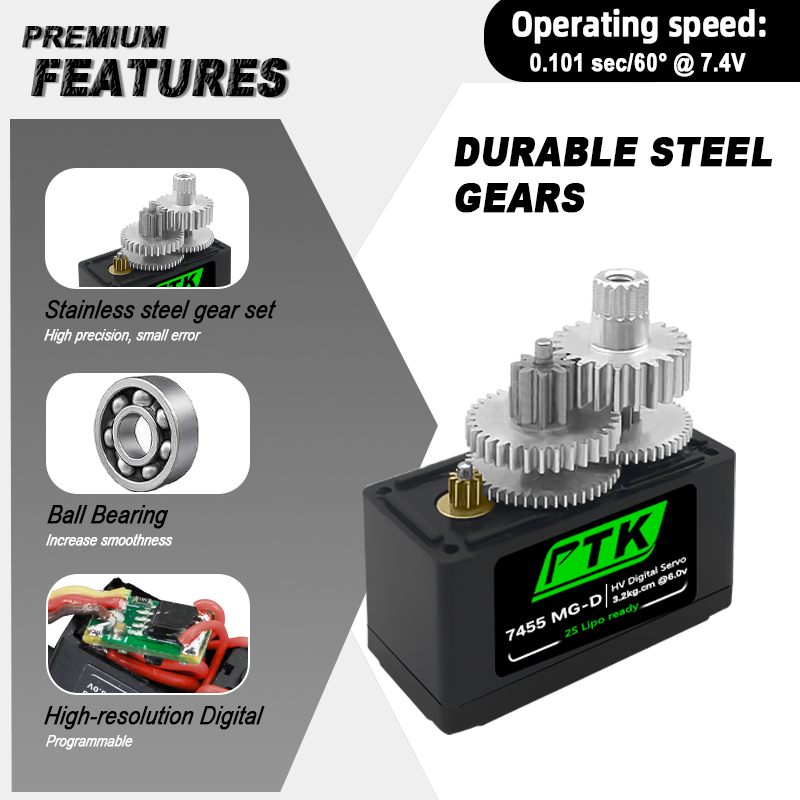PTK 7455MG-D servo 12g Digital – Rc Hobby Shops recenzja i cena