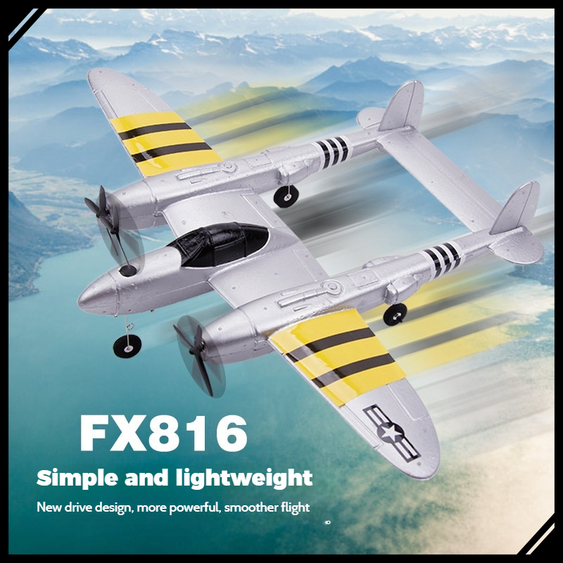 FX816 RC Airplane P38 Fighter  – Rc Glider Foam Wing recenzja i cena