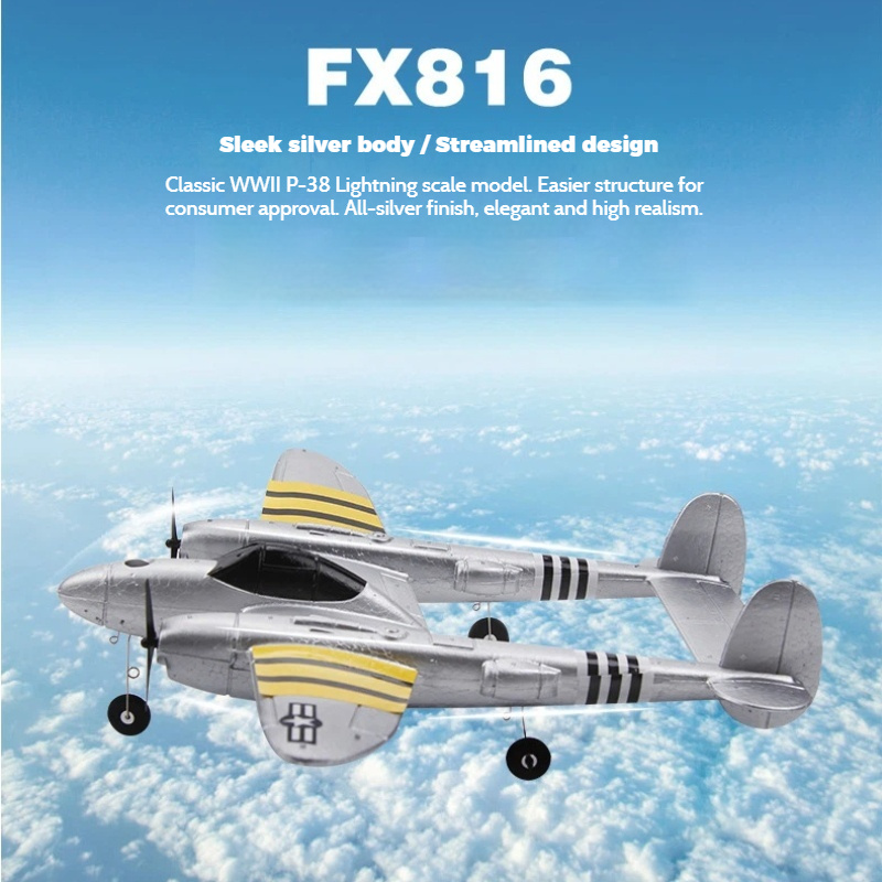 FX816 RC Airplane P38 Fighter  – Rc Glider Foam Wing recenzja i cena