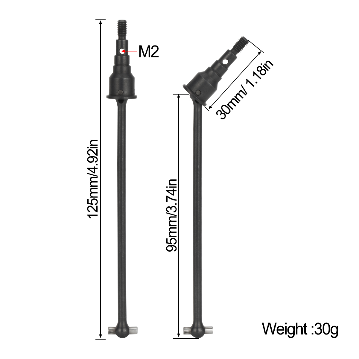 2Pcs Hard Steel Front Rear CVD – Rc Hobby Shops recenzja i cena