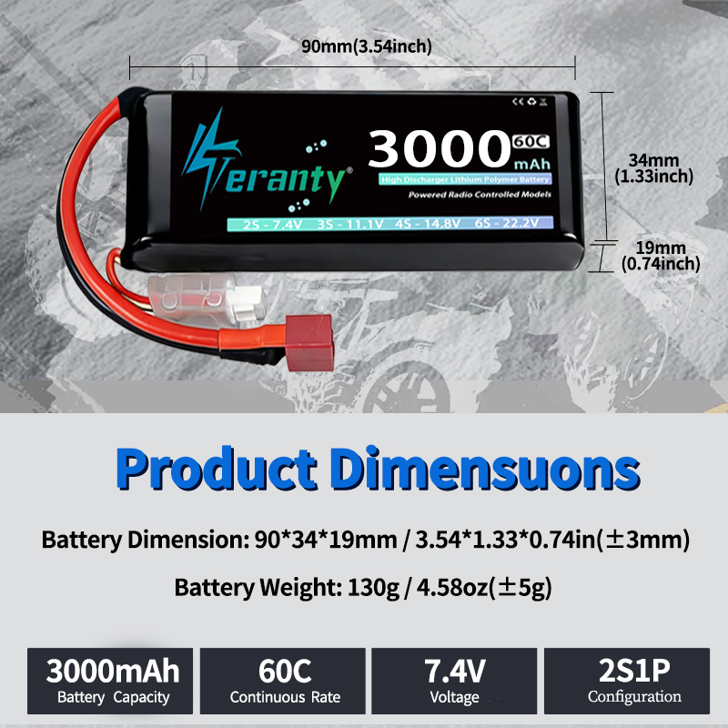 TERANTY 2S 3000mAh Lipo Batter – Rc Hobby Usa recenzja i cena