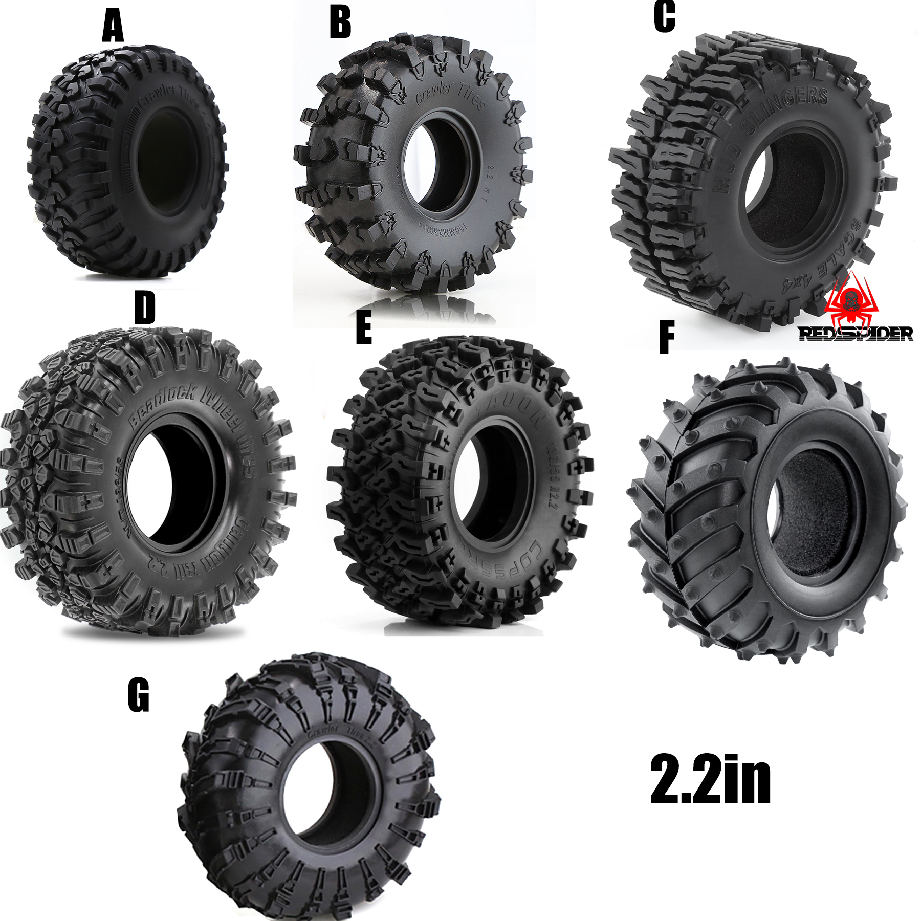 4PCS 1.9''/2.2'' Rubber Crawle – Rc Hobby Store recenzja i cena