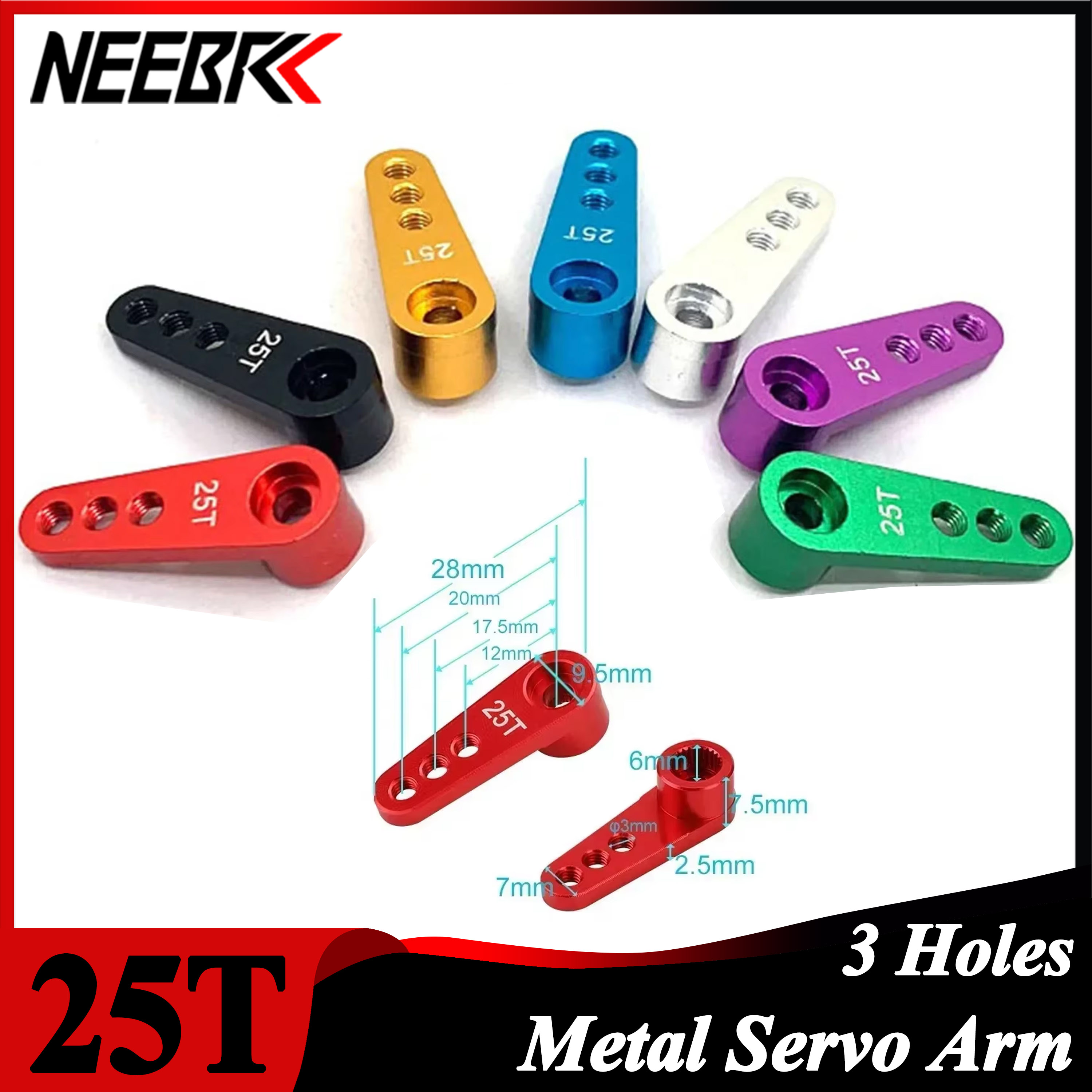 NEEBRC 25T Metal Servo Arm 3 H – Rc Hobby Shops recenzja i cena