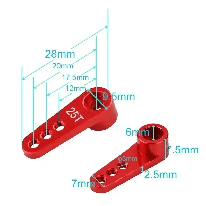 NEEBRC 25T Metal Servo Arm 3 H – Rc Hobby Shops recenzja i cena