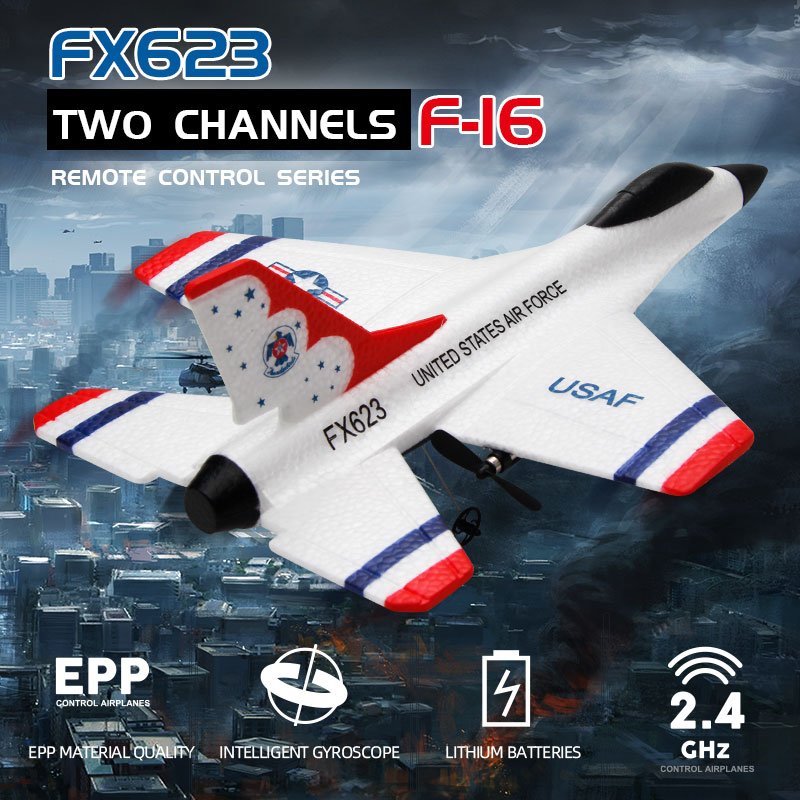 New Fx623/F16 RC Airplane Two  – Rc Glider Foam Wing recenzja i cena