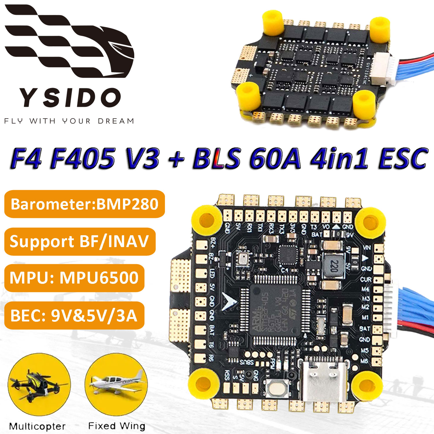 F405 V3 Flight Controller Reli – Rc Plane Hobby Zone recenzja i cena