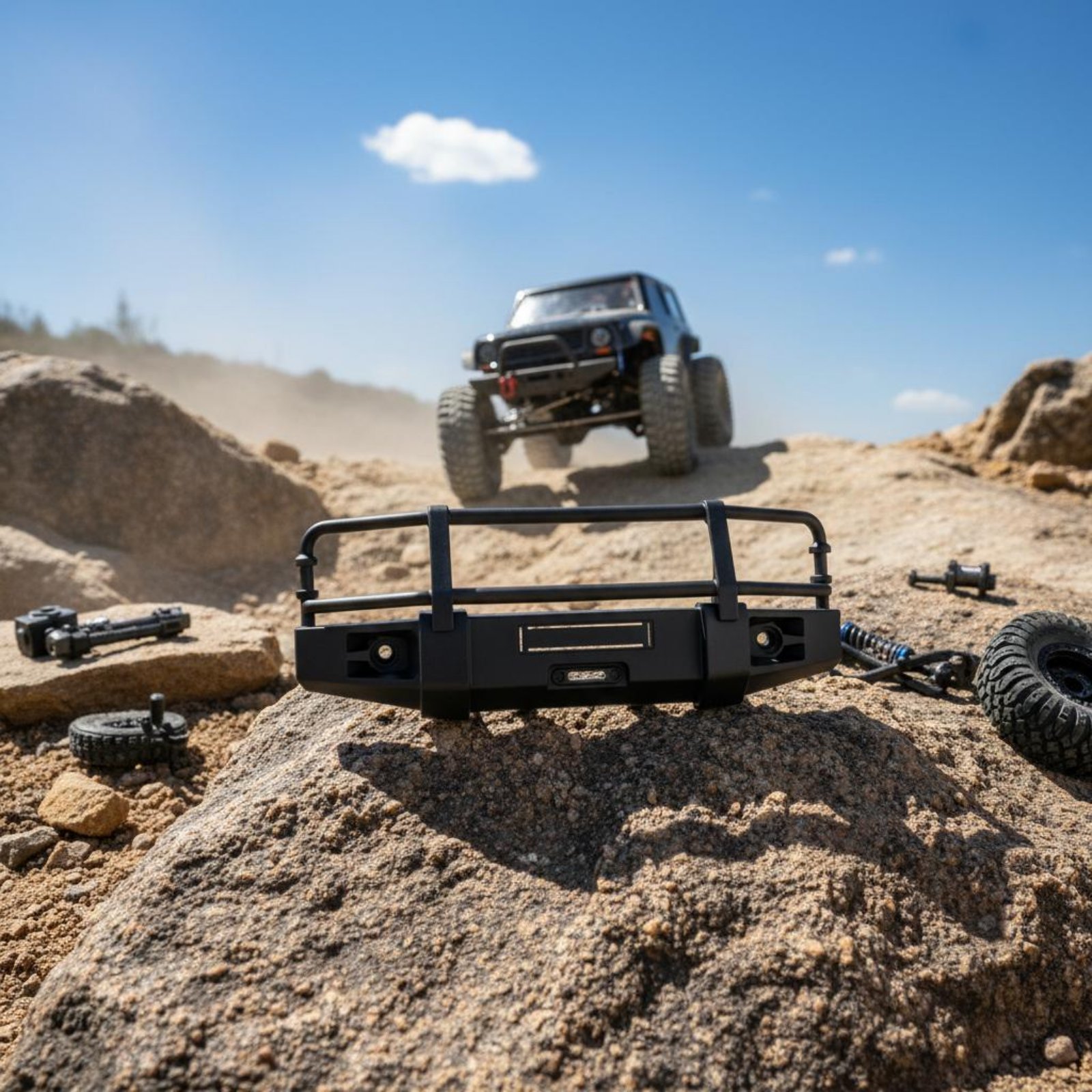 RC Crawler Front Bumper Shock  – Rc Hobby Usa recenzja i cena