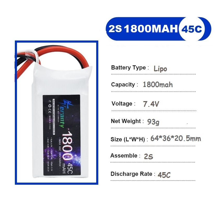 2PCS 7.4V Lipo 2S Battery 1500 – Rc Hobby Usa recenzja i cena