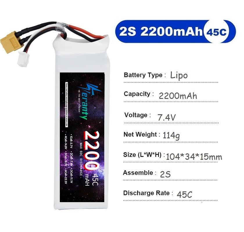 2PCS 7.4V Lipo 2S Battery 1500 – Rc Hobby Usa recenzja i cena