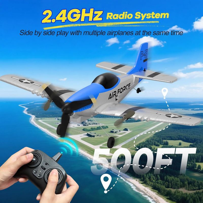 Z63 Rc Fixed Wing Glider P51 M – Rc Glider Foam Wing recenzja i cena