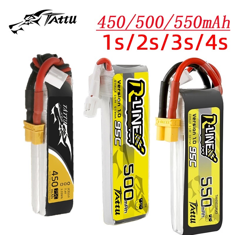3Pcs NEW TATTU 450/500/550mAh  – Lipo Battery 4S recenzja i cena