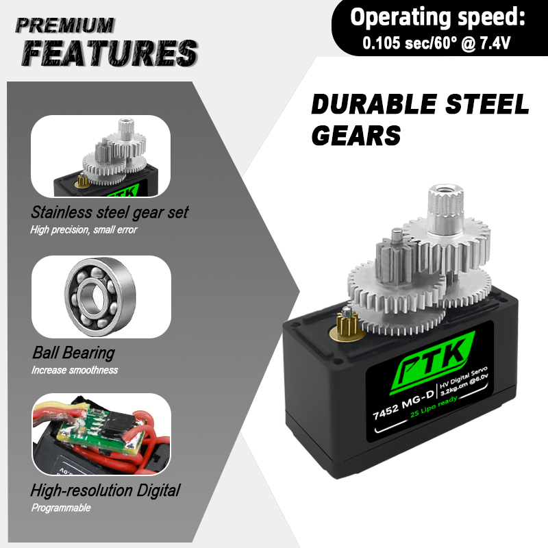 PTK 7452 MG-D 9g Digital Servo – Rc Hobby Shops recenzja i cena